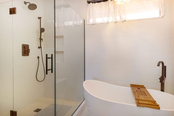 Refreshing Walk-In Shower With Modern Comforts