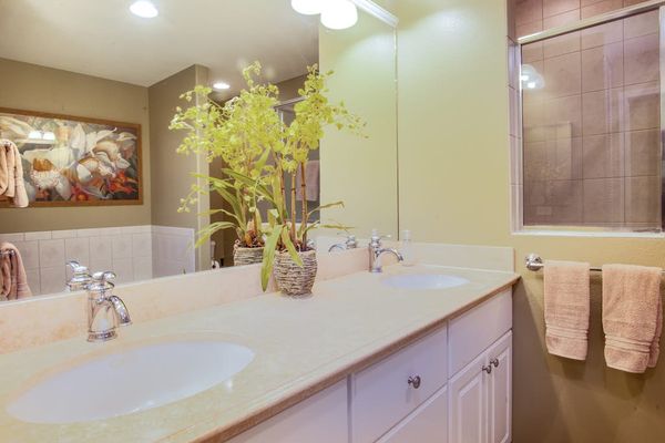 Spacious bathroom with a large vanity