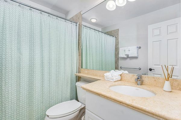 Fresh And Spotless Guest Bathroom