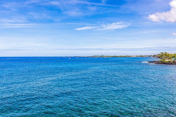 Panoramic Horizon View of Deep Blue Waters & Clear Skies