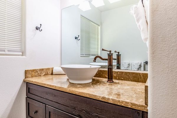 Spa Inspired Vanity With Modern Touches