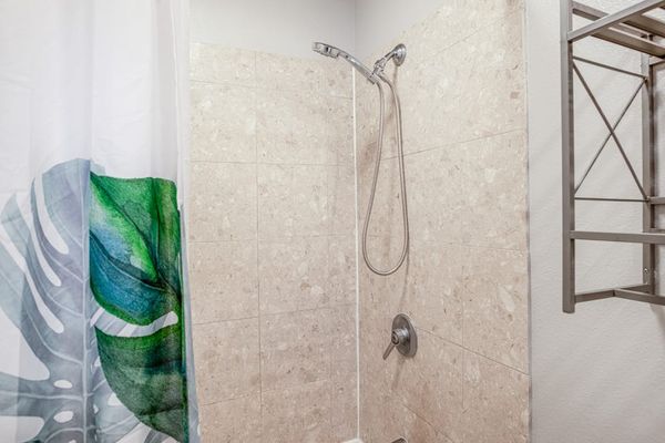 Walk In Shower With Modern Finishes
