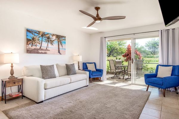 Bright Living Room With Patio Access