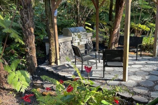 Sit outside and enjoy a glass of wine while you cook on your gas grill.