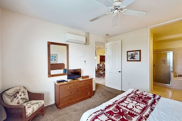 Comfortable Bedroom With Workspace