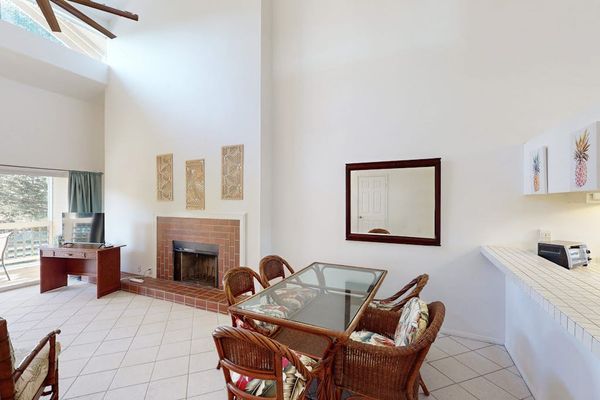 Dining room for seating for entire family, open to the kitchen and living room.