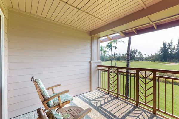 Private lanai for relaxing at the end of a long day.