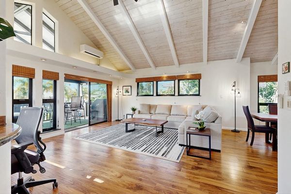 Vaulted Living Room Filled With Natural Light