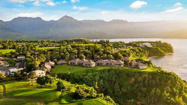 Stunning aerial view of the tropical coastline