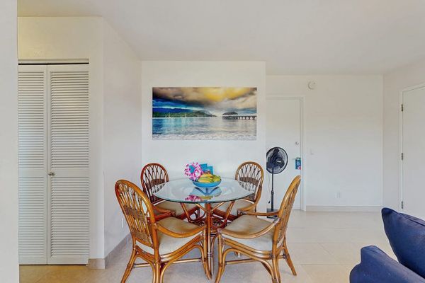 Dining room with seating for four.