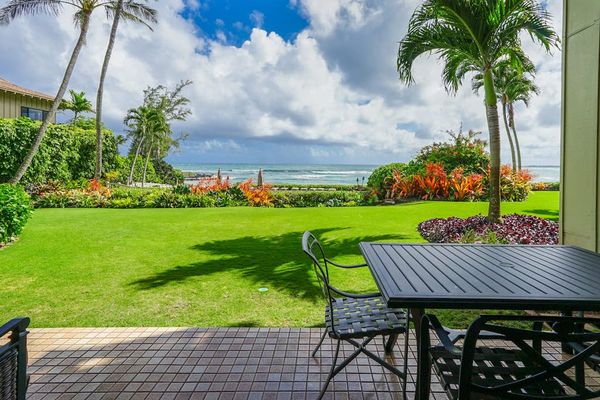Tropical views of the Pacific Ocean from your private lanai.