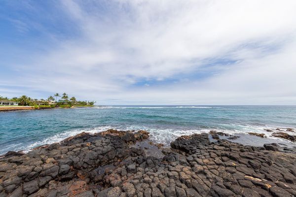 Panoramic Ocean Views Over Lava Rocks