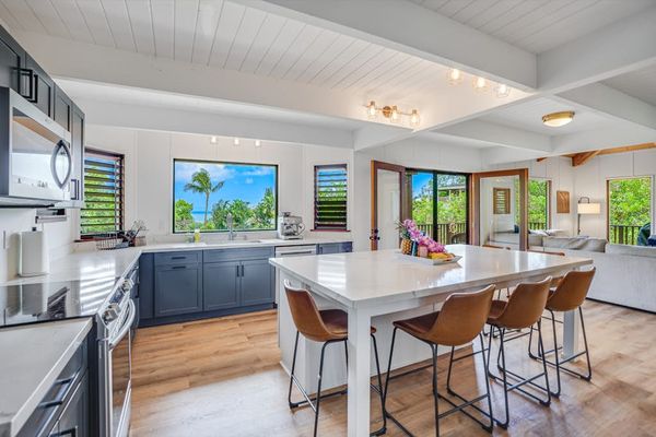 Dining area with table for enjoying meals together