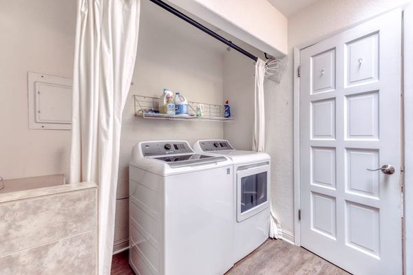 Dedicated Laundry Nook with Washer and Dryer