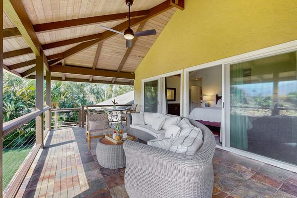 Enjoy meals or just a relaxing evening in,  on the furnished deck while taking in peaceful mountain views.