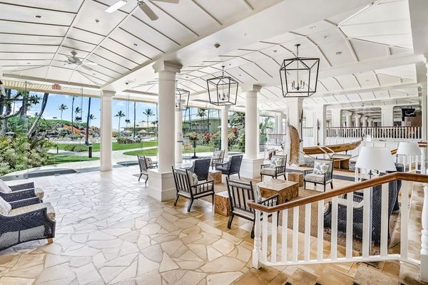 Bright Resort Reception With Breezy Garden Views