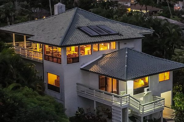 Beautiful Evening Home Exterior