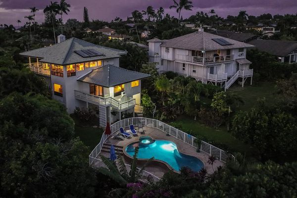 Twilight Poolside Estate View
