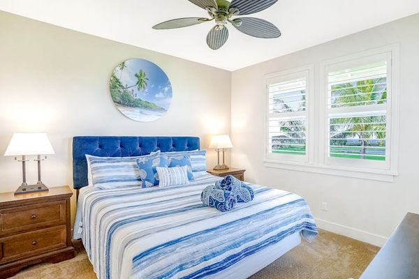 Master bedroom with king bed.