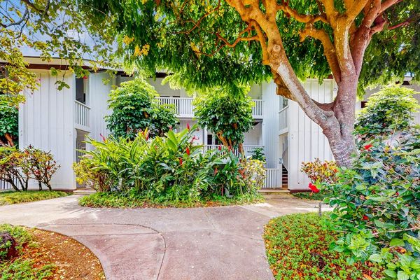 Lush, tropical scenery all around the Kiahuna Plantation Resort.