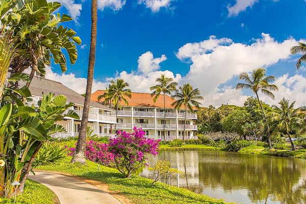 Lush, tropical scenery all around the Kiahuna Plantation Resort.