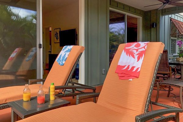 Relax On Your Tropical Sun Loungers