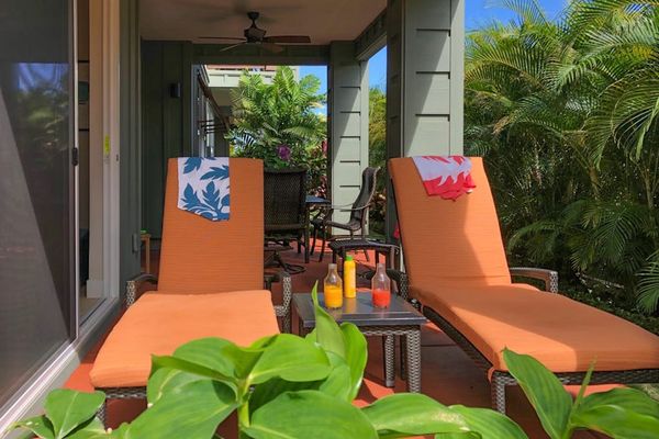 Private Lanai For Morning Coffee