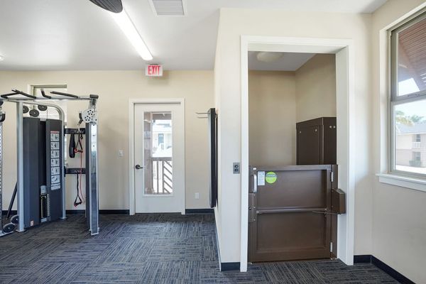 Modern Resort Gym Entrance
