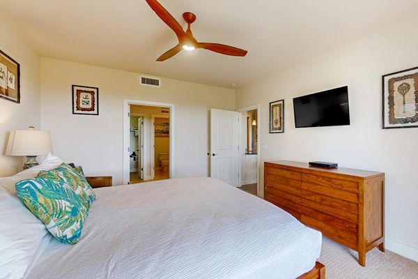 Wake up to beautiful ocean views from the king bed