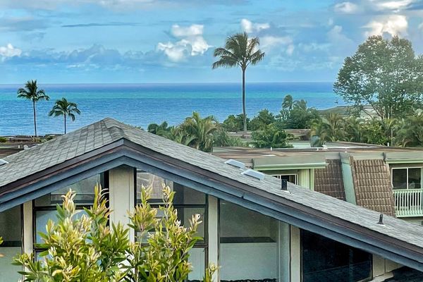 Views of the Pacific Ocean with palm trees swaying in the fresh ocean breezes.