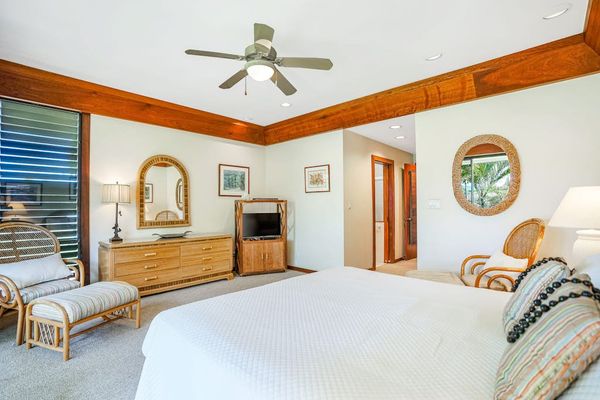 Cozy King Bedroom with Natural Light