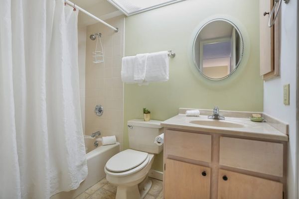 Bright And Welcoming Guest Bathroom