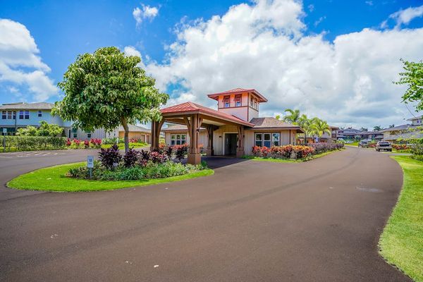 Beautifully Landscaped Resort Entrance