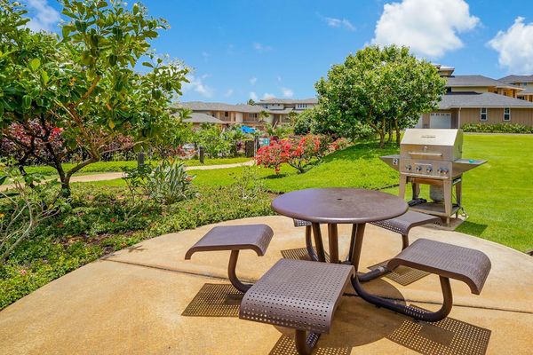 Outdoor BBQ Area With Picnic Seating
