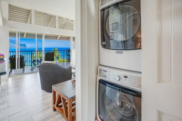 In-unit washer and dryer for added convenience during your stay.