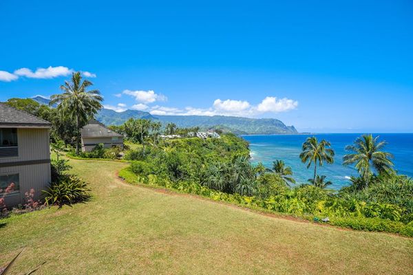 Enjoy peaceful ocean views from the spacious green lawn.