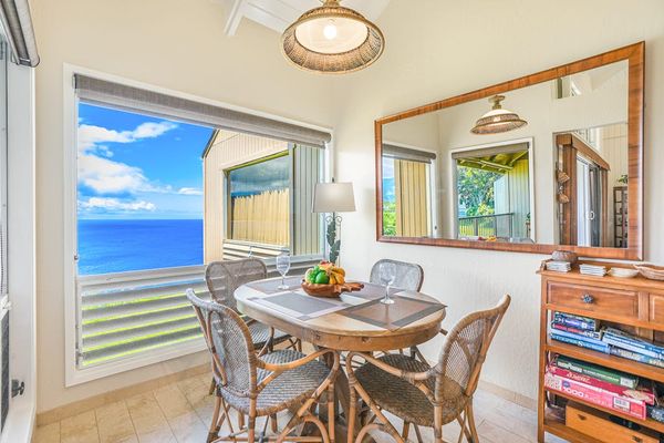 Dining area with direct access to the covered lanai.