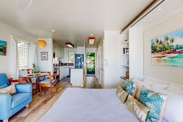 Bright studio offering a seamless blend of comfort and functionality.