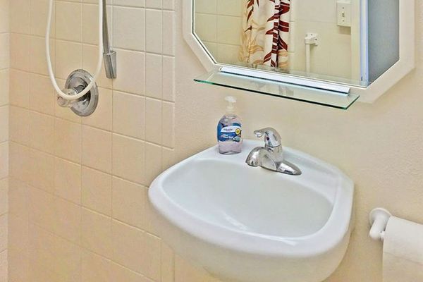 Clean and functional bathroom thoughtfully equipped for your stay.