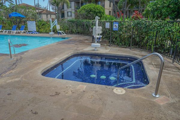 Relaxing Hot Tub Beside The Pool