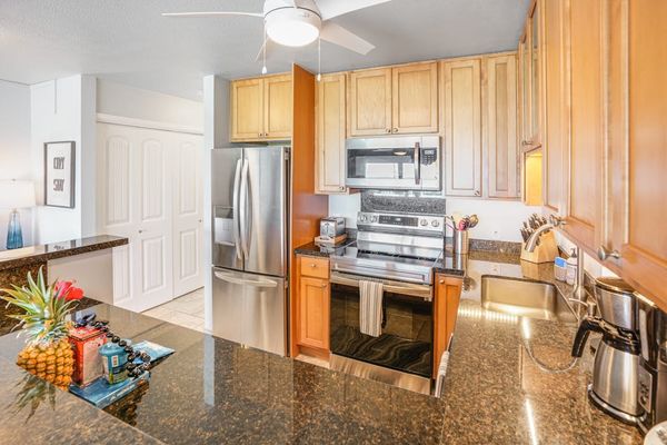 Elegant Kitchen With Granite Counters
