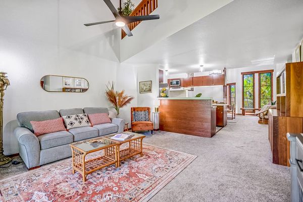 This open concept living and vaulted ceilings gives a welcoming feel.