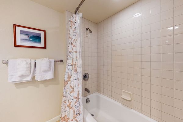 Relaxing bathtub perfect for unwinding after a day of exploring.