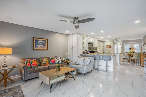 Bright Living Room With Open Layout