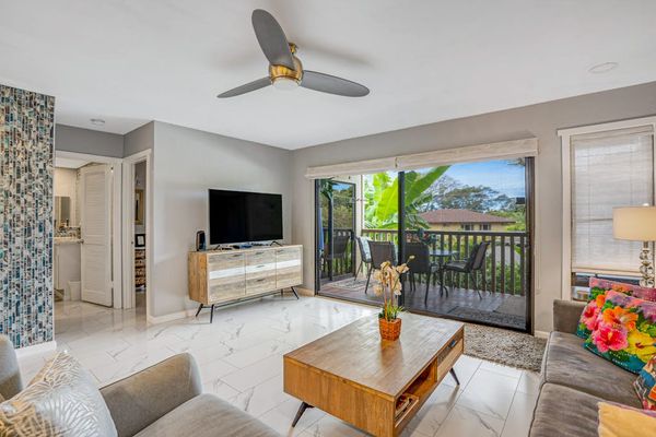 Bright Living Room With Lanai Access