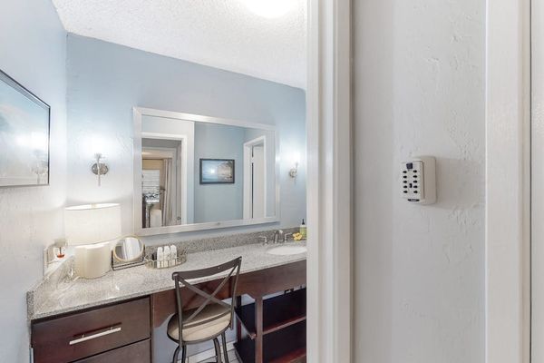 Newly remodeled master bathroom.