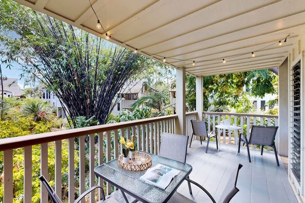 Enjoy peaceful mornings on the covered lanai