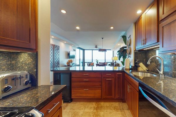 Gourmet Kitchen With Ocean Inspiration