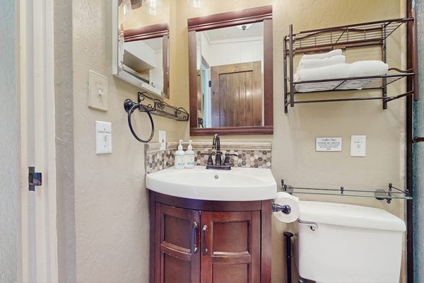 Bright Bathroom With Elegant Finishes