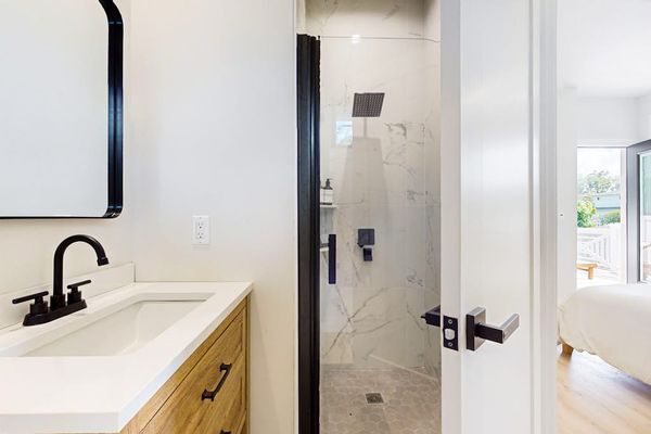 Modern Full Bathroom With Walk In Shower
